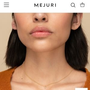 MEJURI sapphire choker with gold vermeil chain